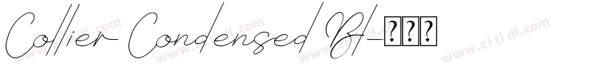 Collier Condensed Bl字体转换